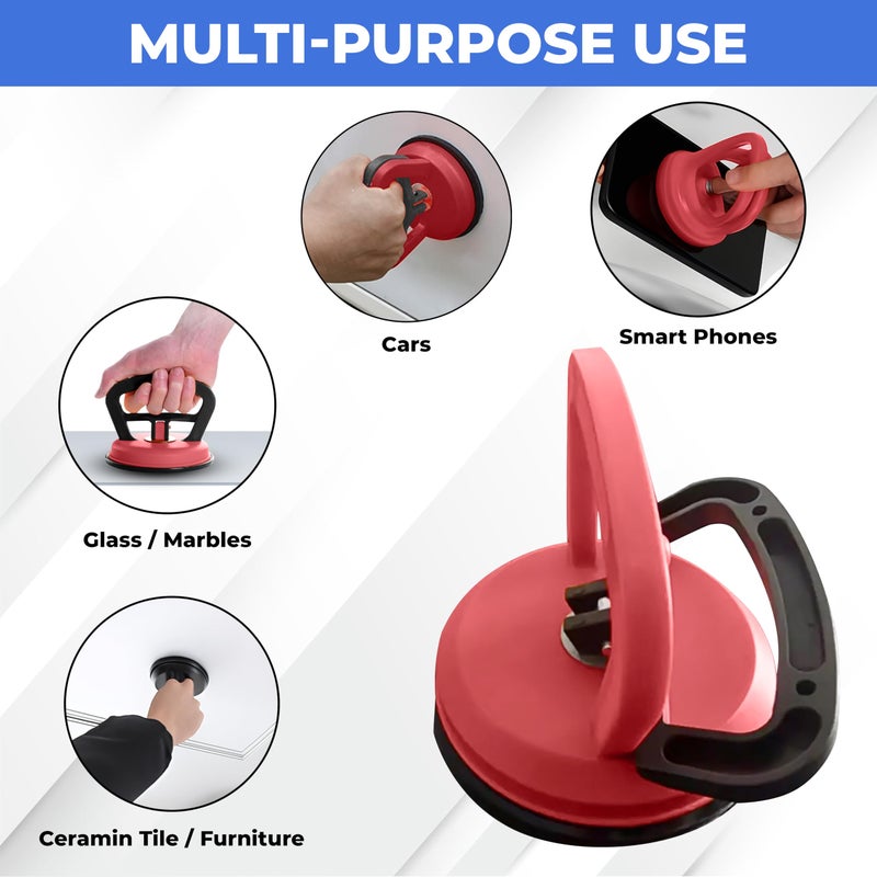 EcoNour Car Dent Puller - 3 Pack | 2 Small Dent Puller 1 Large| Paint Safe Dent Remover Tool for Car | Strong Grip Suction Cup for Car Dents, Glass, Tiles | Saca Golpes para Carros | Dent Popper Kit - Image 5